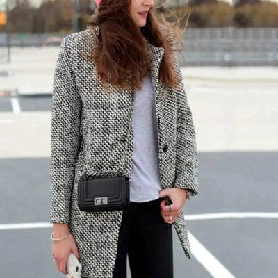 Cheska | Giacca lunga Cappotto in lana