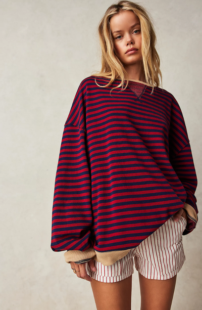 MIA- MAGLIONE OVERSIZE A RIGHE