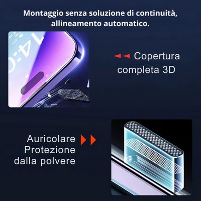 Protezione dello schermo premium senza polvere