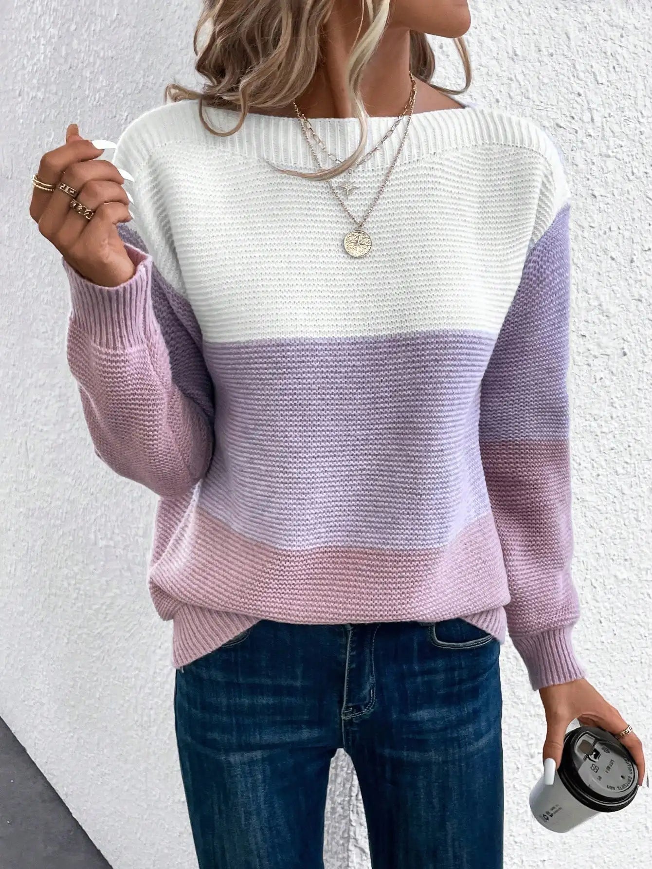 Aurora | Maglione a maglia Ombre