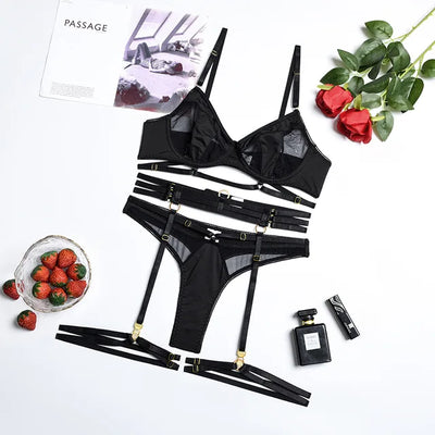 Julietta™ | Set di lingerie francese 3 pezzi