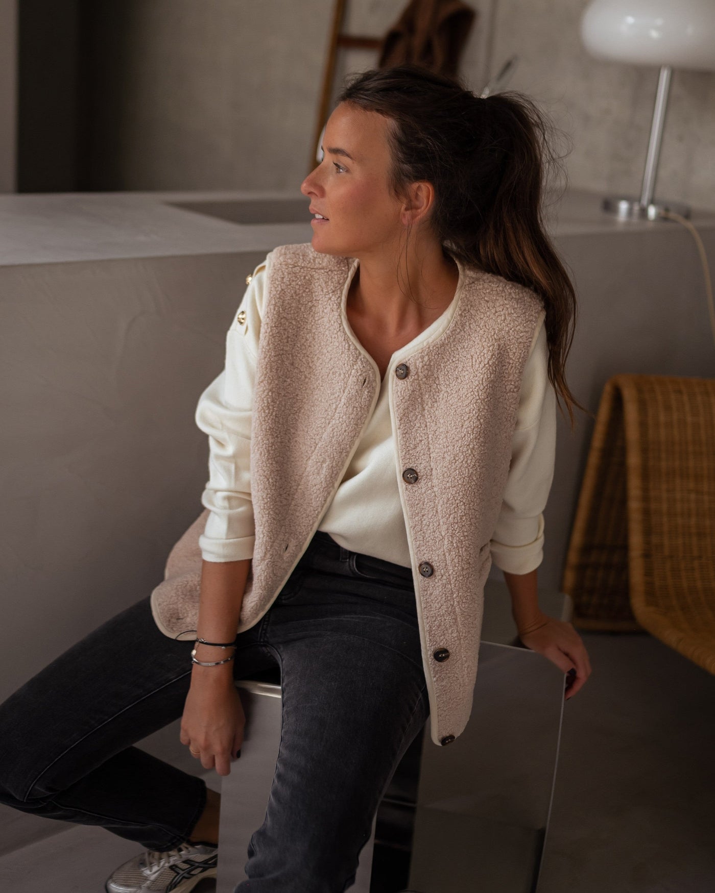 DAISY - Gilet comfort in felpa