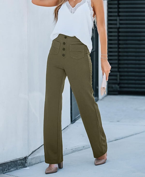 High-waisted |  Pantaloni casual elasticizzati