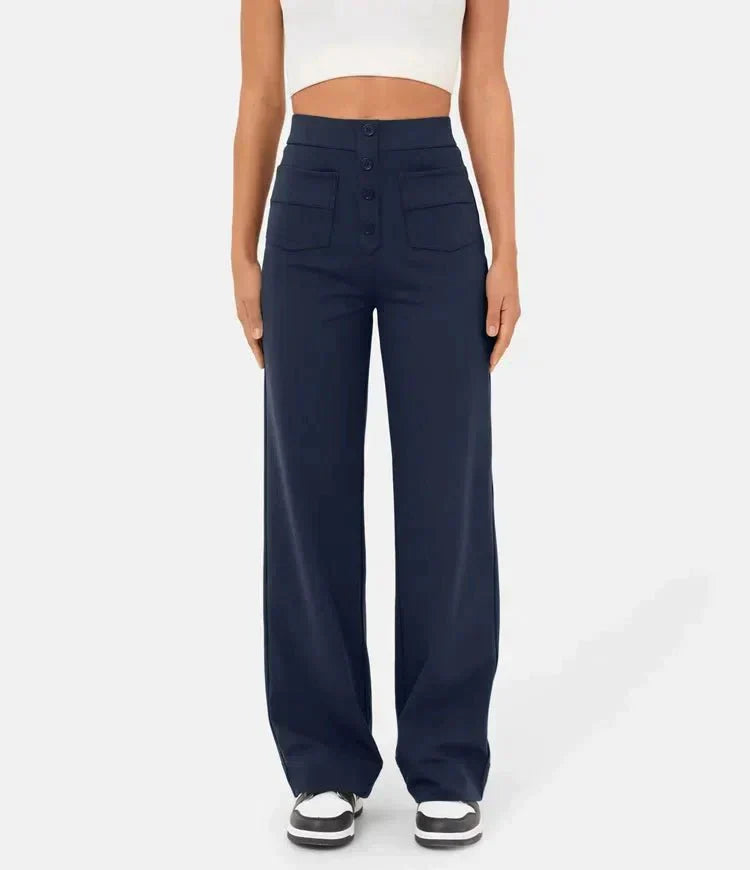 High-waisted |  Pantaloni casual elasticizzati